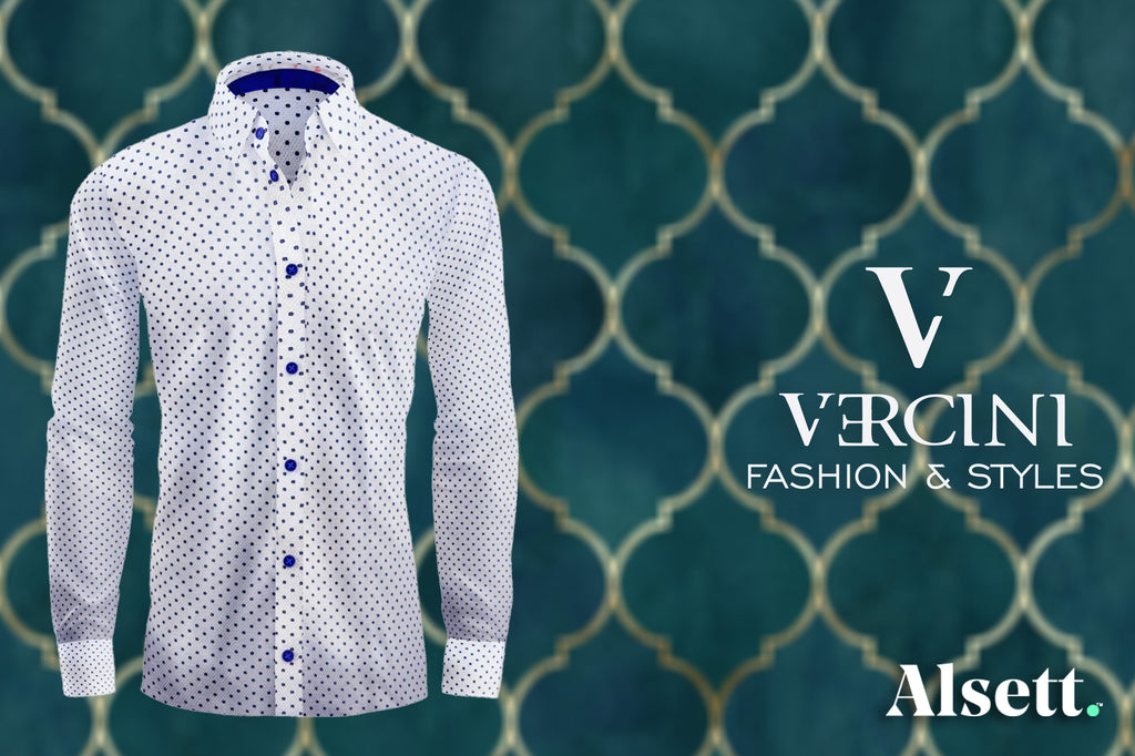 Men Summer Shirts for Suits and Casual Business Styles by Vercini