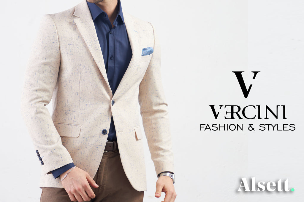 Your Exhibit Experience with the Vercini Men's Continental Textured Blazer