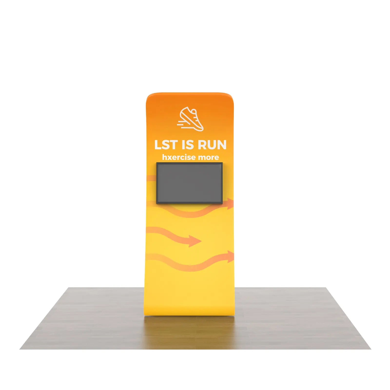 Snake Shape Monitor Banner Stand for Trade Show Display