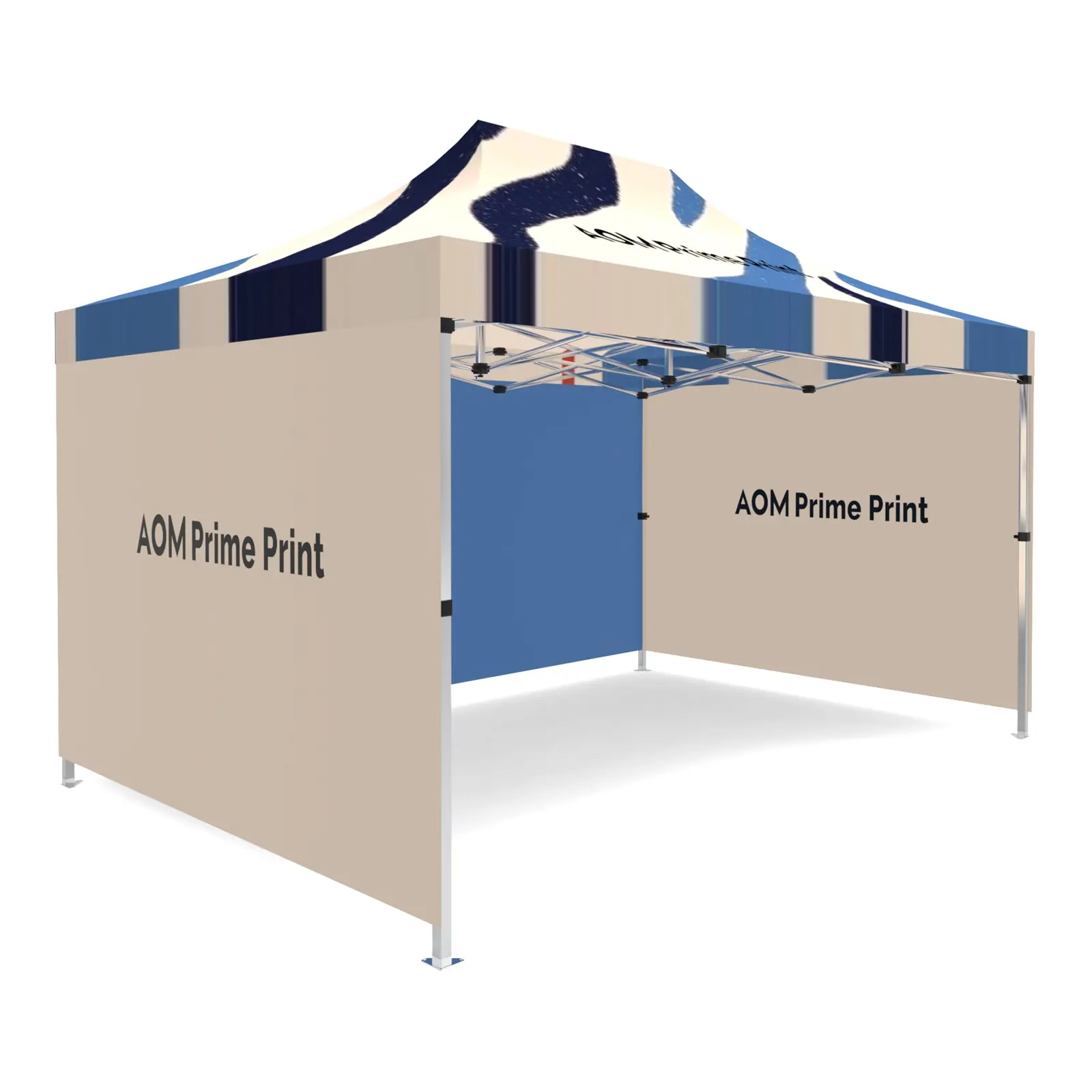 10x15 Custom Canopy Tent with 3 Back walls for Outdoor Events