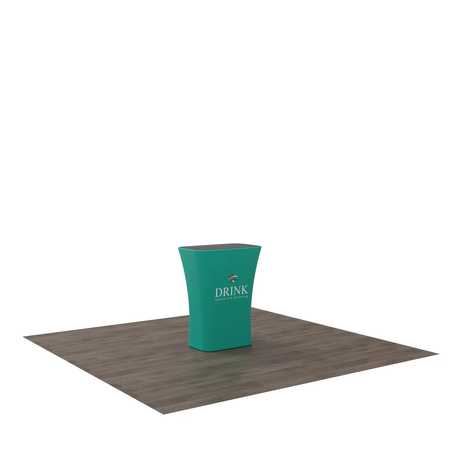 Custom Square Bar Tension Fabric Counter Podium for Trade Show Display