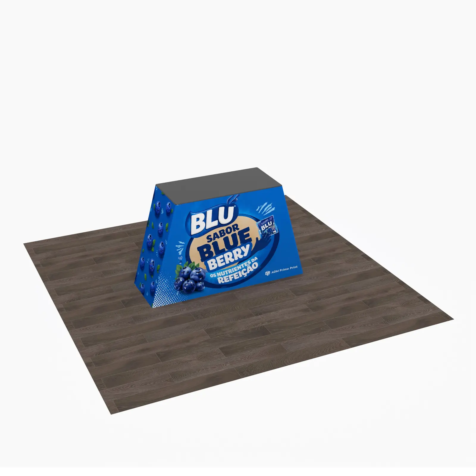 Custom Trapezoid Fabric Promotional Counter for Trade Shows and Events