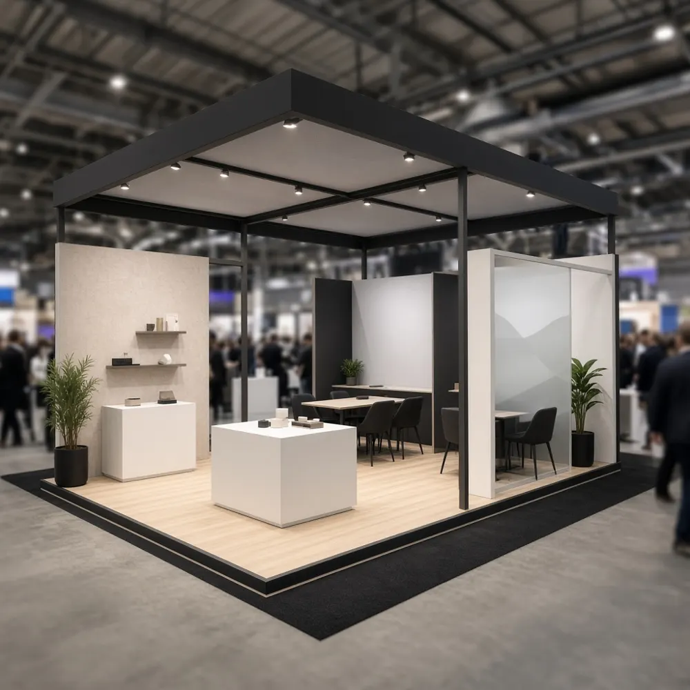 20×30 island booth packages