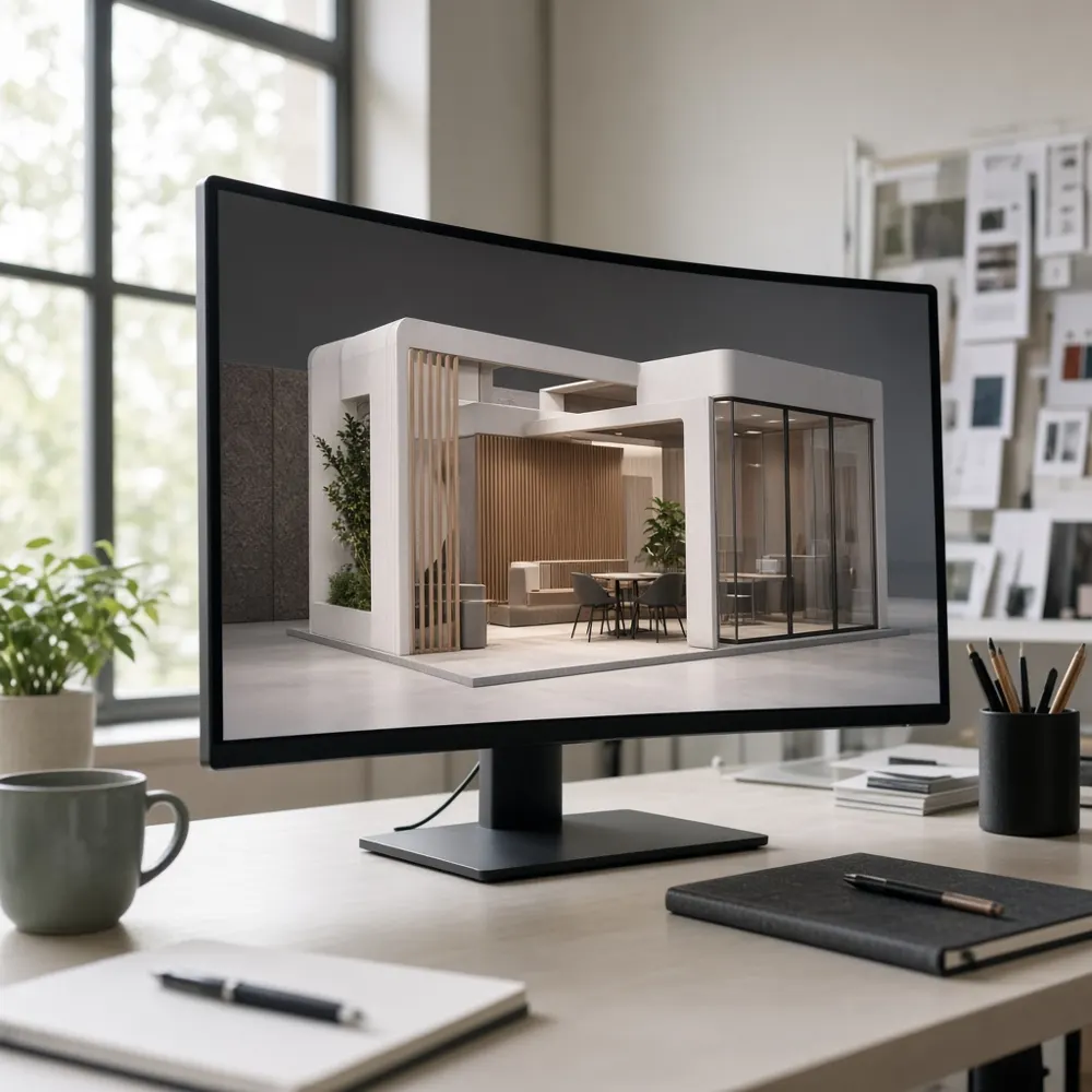 Booth rendering and visualization