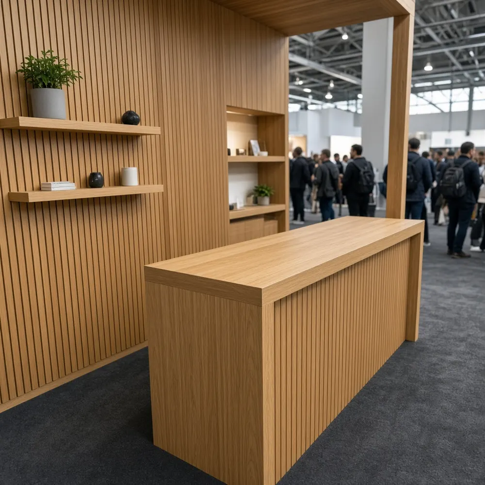 Custom wood booths