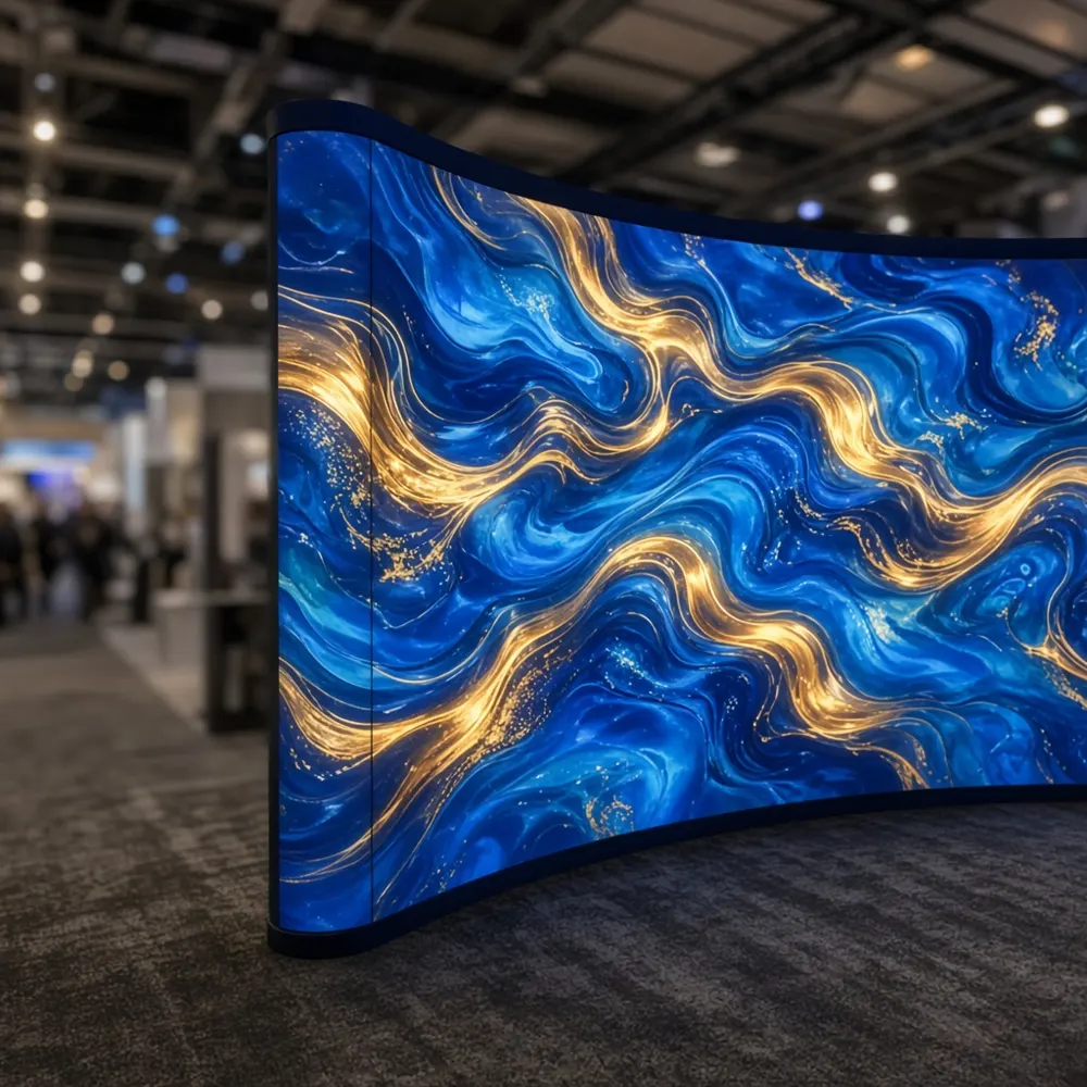 Curved LED screens