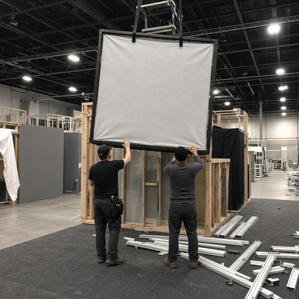 Hanging sign installation and dismantling