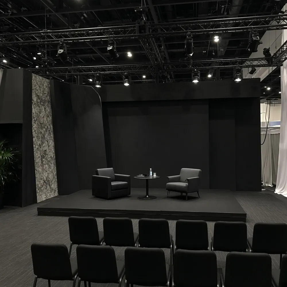 Custom exhibit stages
