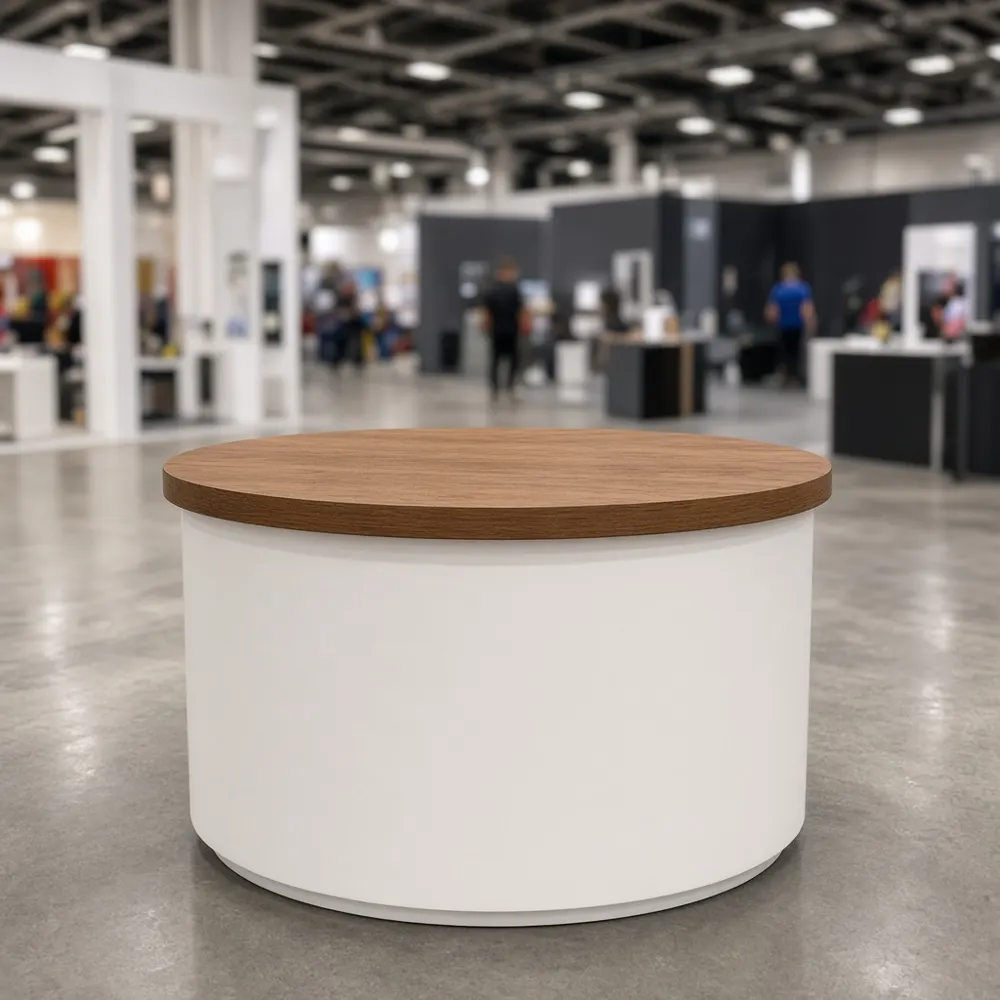 Oval exhibit counters