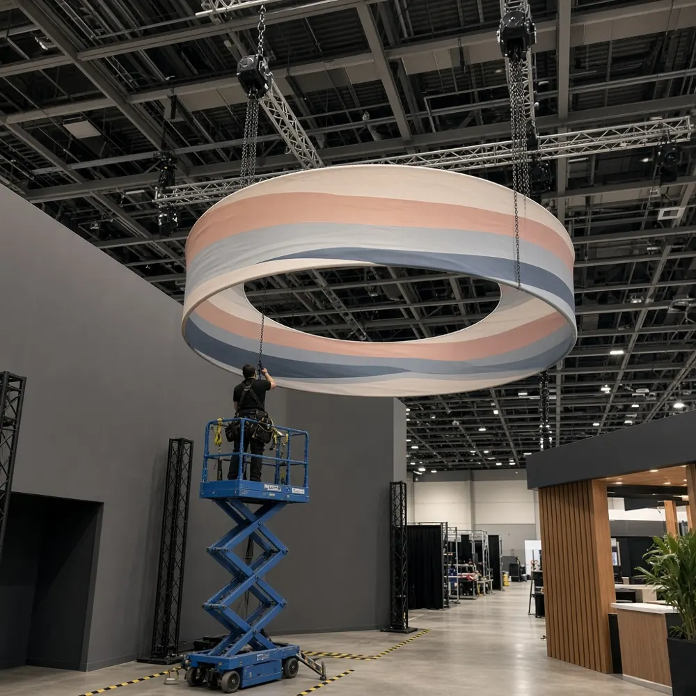 Hanging sign installation coordination