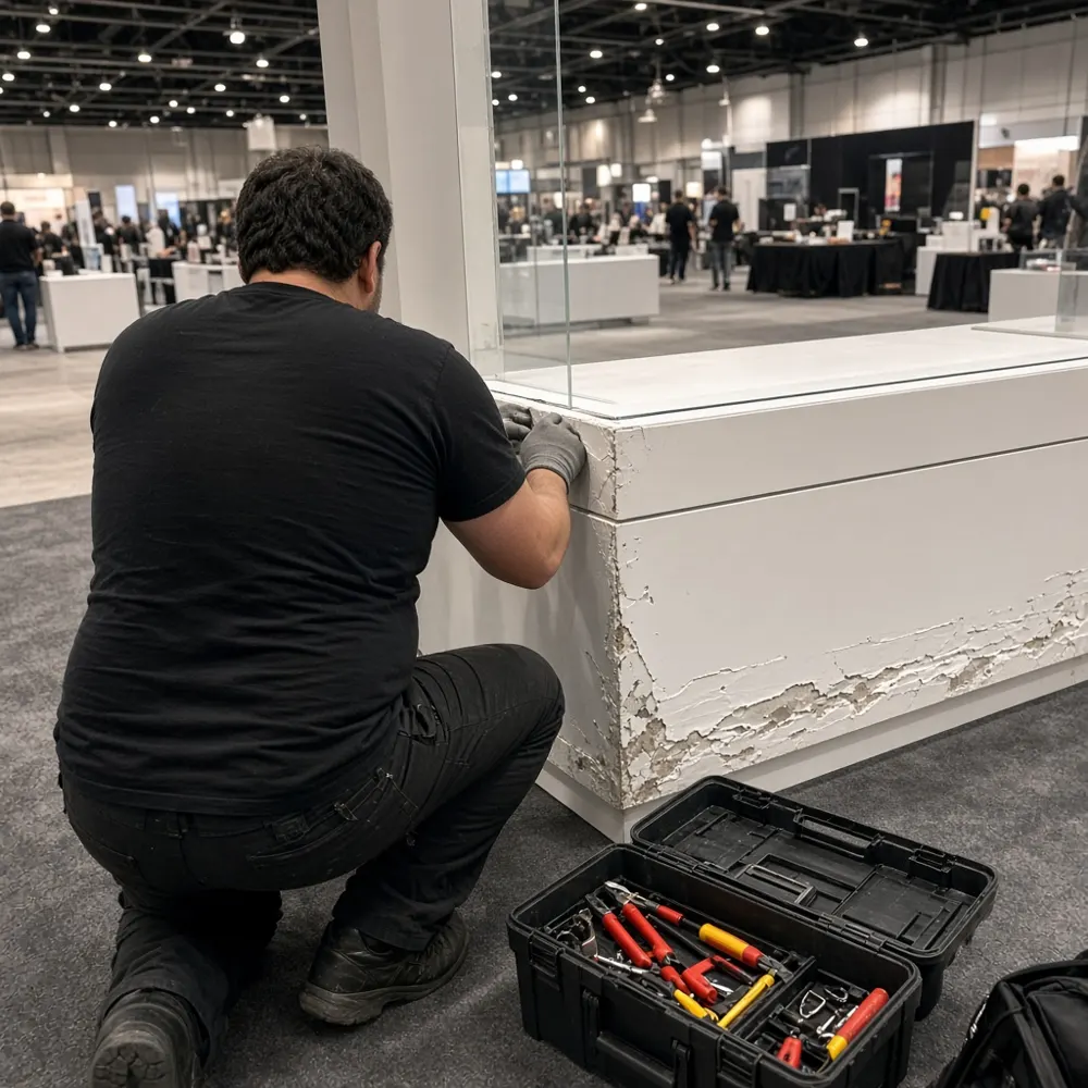 Onsite booth repairs