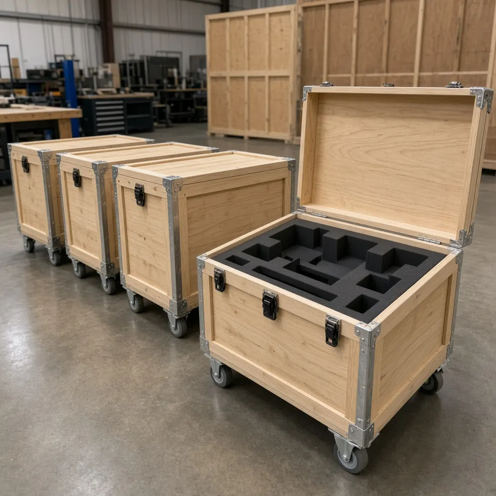 Custom exhibit shipping crates