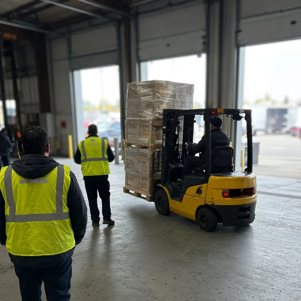 Material handling coordination