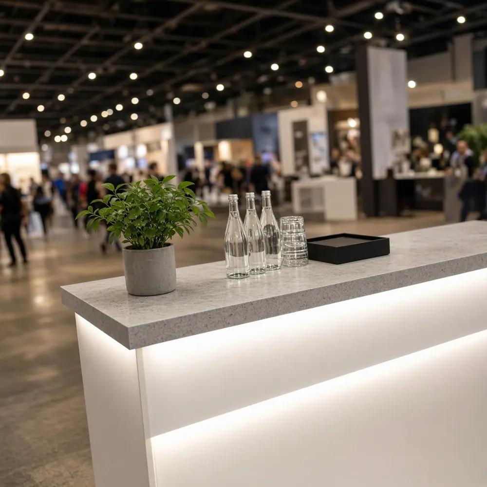 Hospitality counter setup