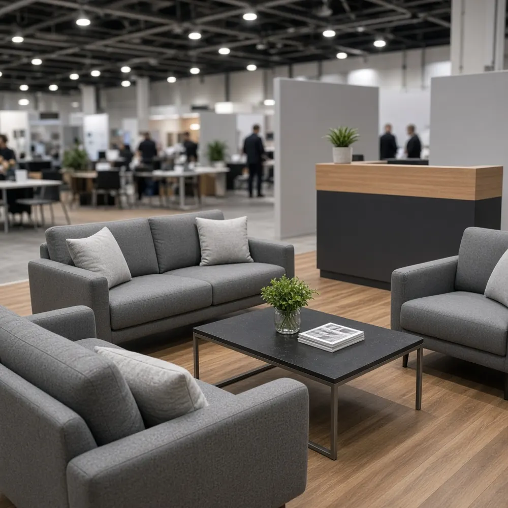 Reception lounge setup