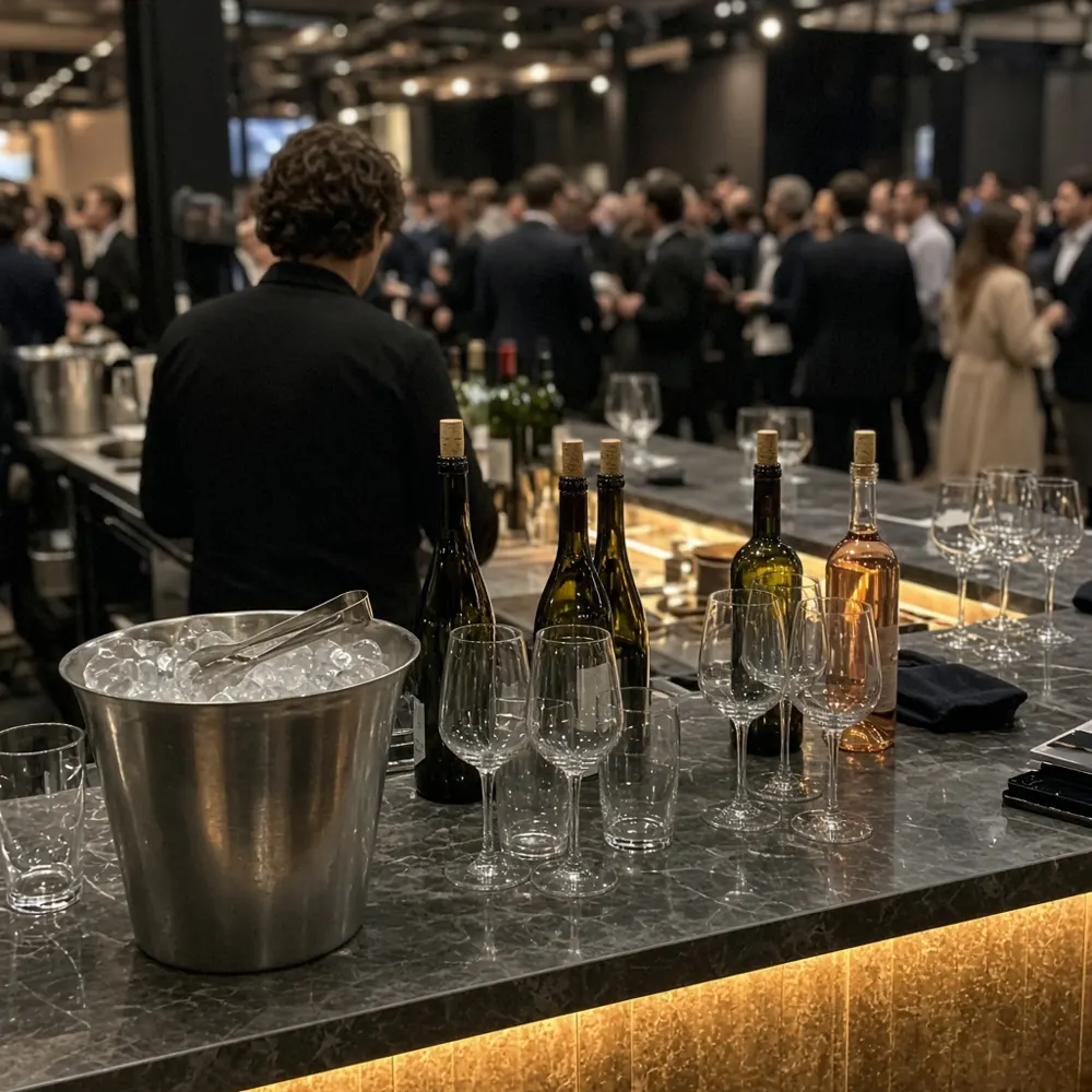 Bar and beverage station setup