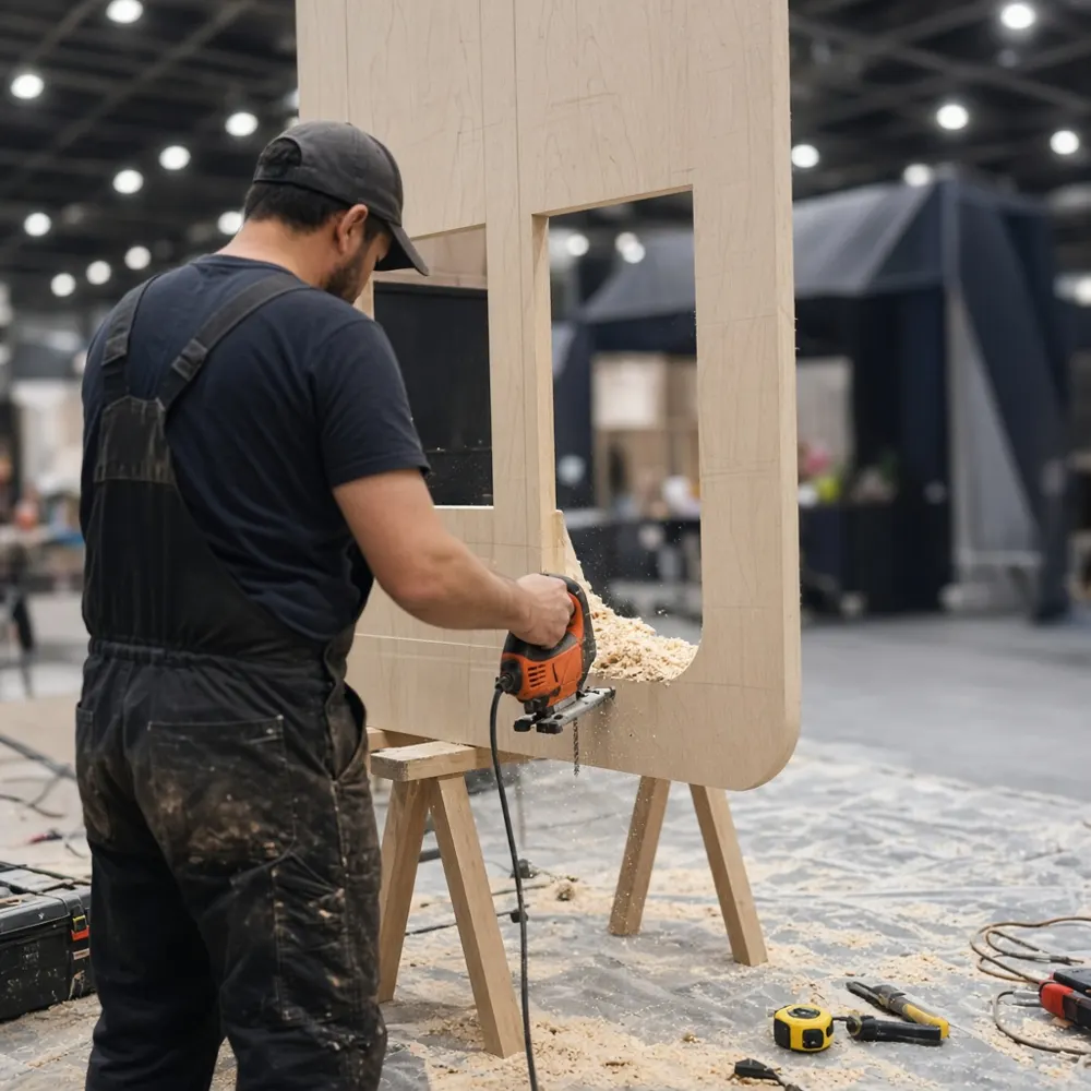 Onsite exhibit modifications