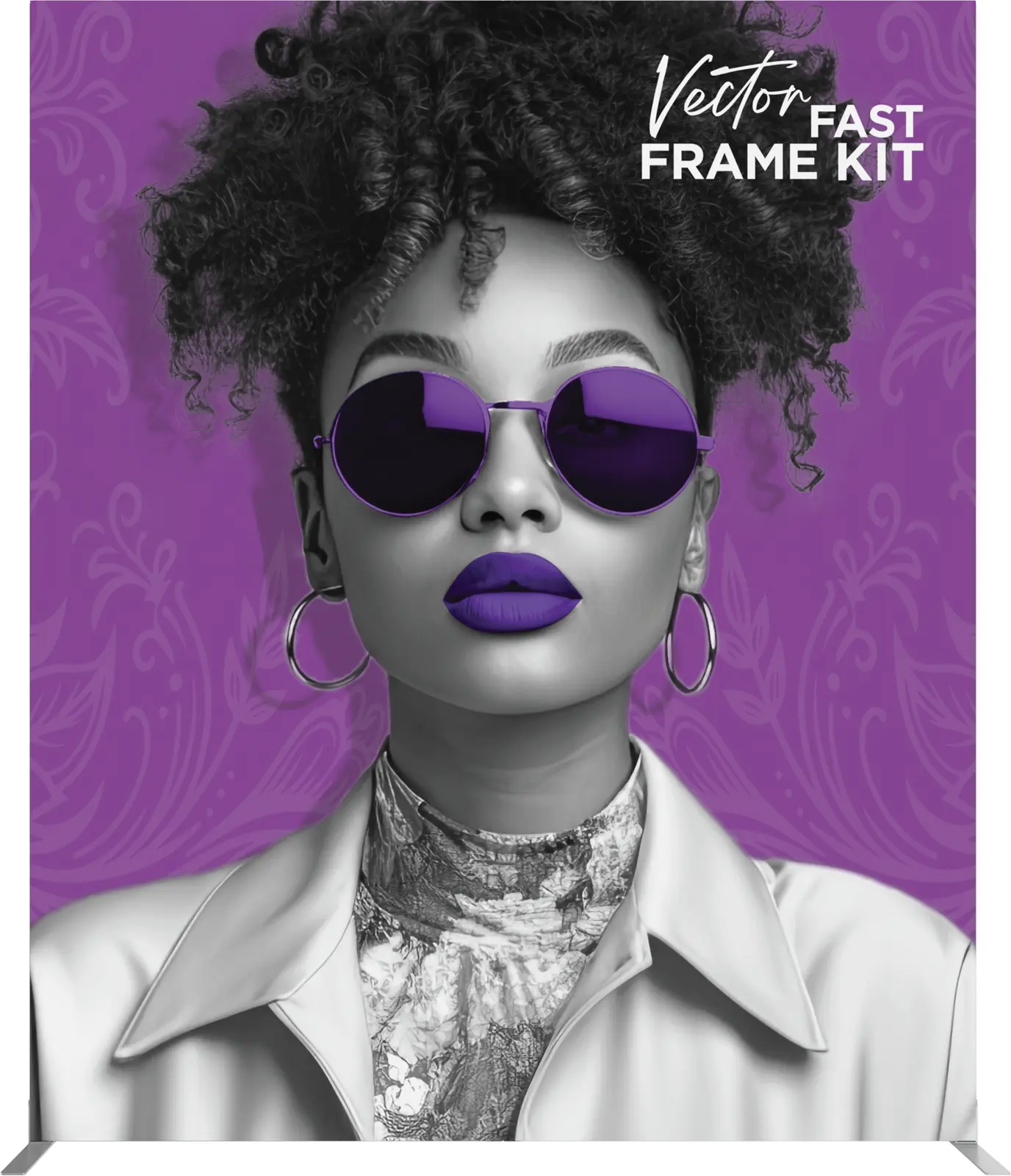 SEG Frame 10ft Backwall Kit With Blockout Fabric Graphic