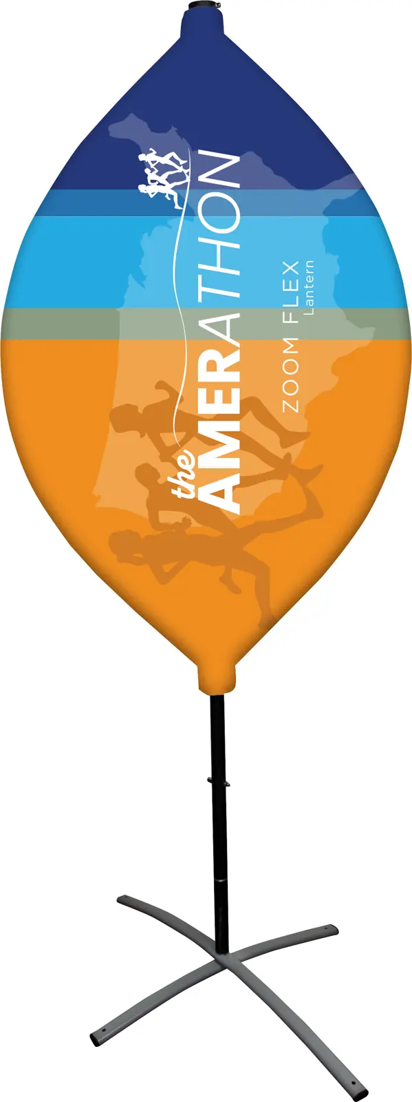 Lantern with three sided graphic