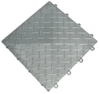 Interlocking Plastic Floor Tiles (Diamond and Coin Patterns)