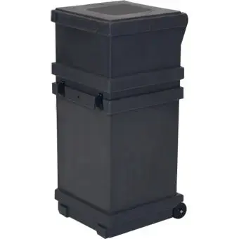 Square Shipping Case with wheels 13.5"x13.5"x35.5"