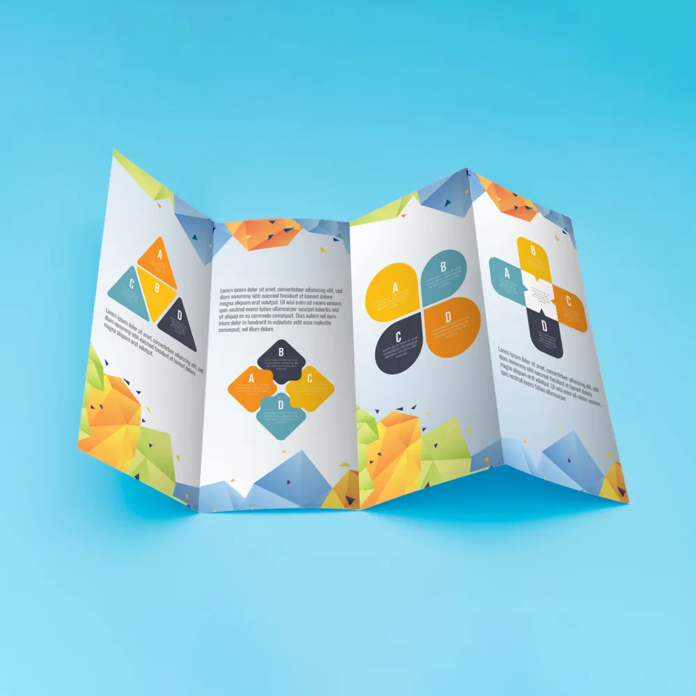 Double Parallel Fold Brochures - 14" x 8.5"