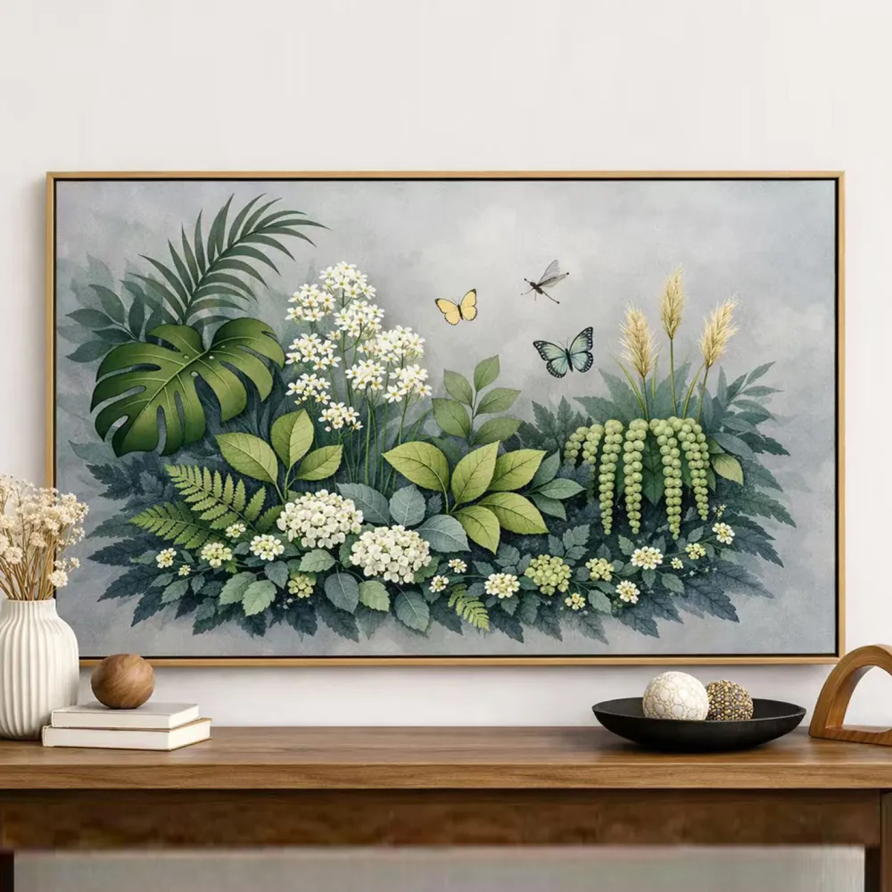 Pine Wood Framed Wall Art