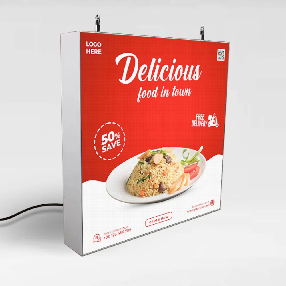 Backlit fabric graphics
