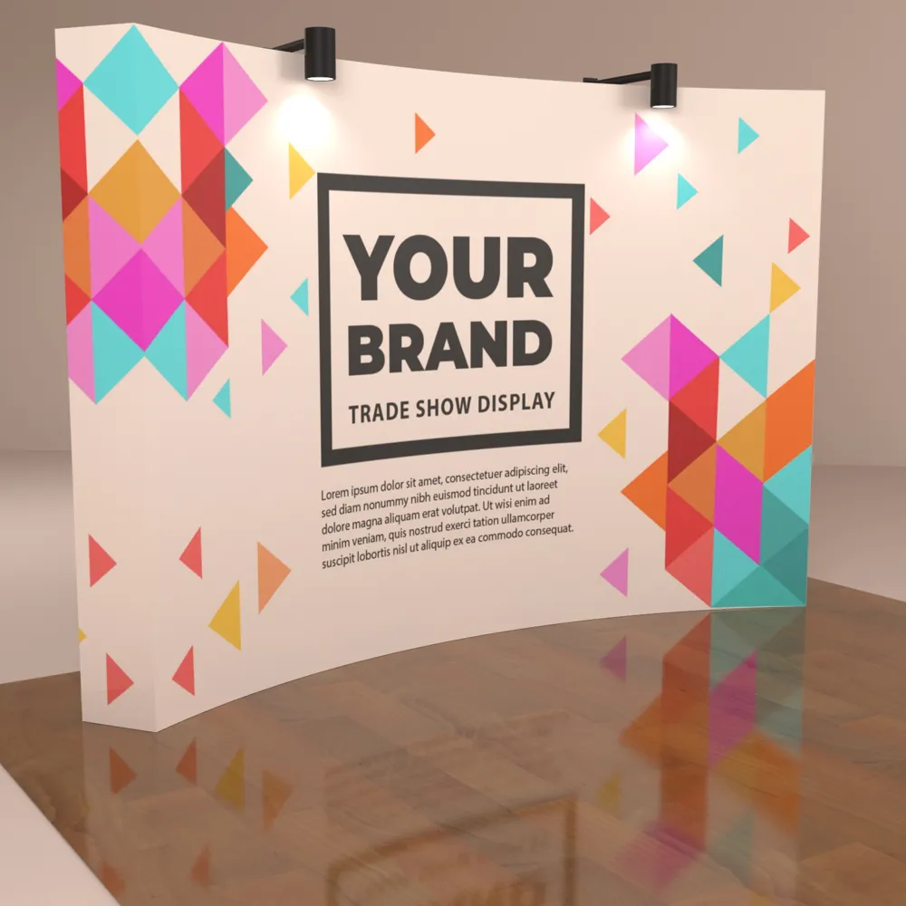 Curved wall graphics