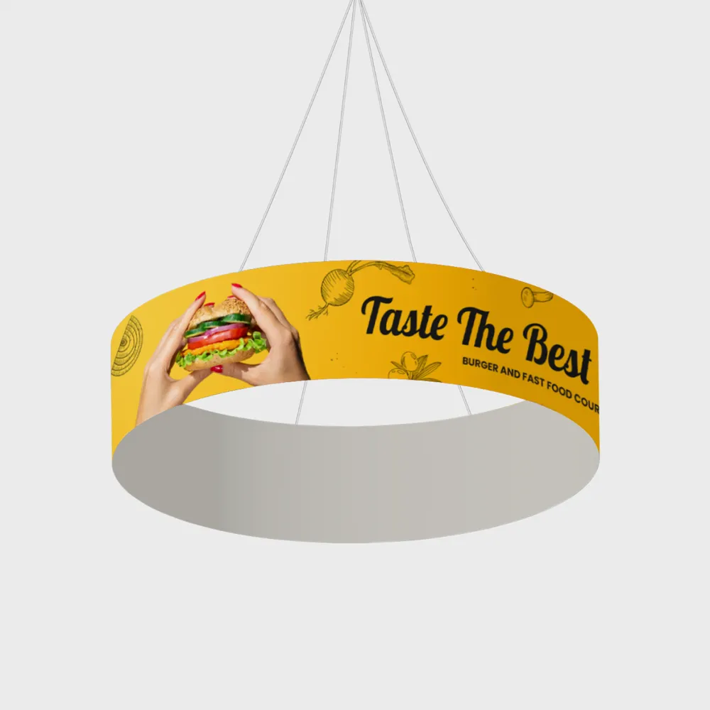 Circular hanging signs