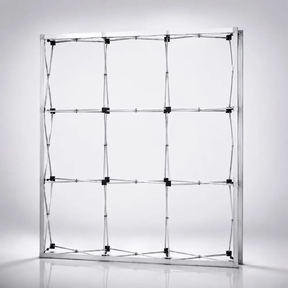 8ft Straight Velcro Fabric foldable stand (Hardware Only)